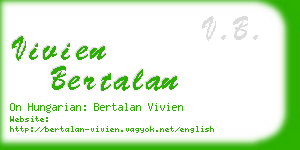 vivien bertalan business card